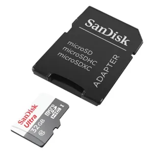 SANDISK ULTRA MICROSDHC 32GB 100MB/S CLASS 10 UHS-I + ADAPTER #2108