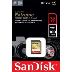 SanDisk SDHC 32GB Extreme + Rescue PRO Deluxe
