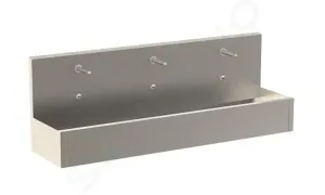 SANELA SANELA - Nerezové dřezy Závesný žľab z nehrdzavejúcej ocele, dĺžka 1900 mm, tri integrované elektroniky, matný SLUN 81E