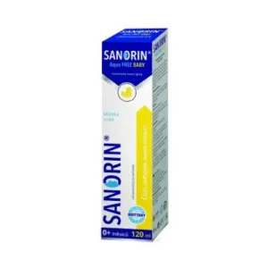 SANORIN Aqua FREE BABY izotonický nosový sprej pre deti 120 ml