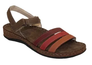 SANTÉ Dámske vychádzkové sandále Espreso CB/42670 hnedá 37