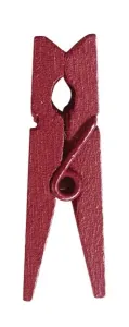 Santex Drevené štipce - jednofarebné 24 ks Farba: burgundy