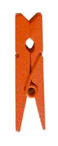 Santex Drevené štipce - jednofarebné 24 ks Farba: oranžová