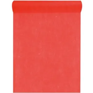 Šerpa na stôl netkaná textília červená 10 m x 30 cm