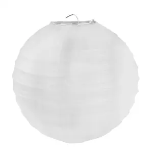 Santex Jednofarebné lampióny 20 cm Farba: biela