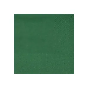 Santex Servítky - jednofarebné 21 x 20 cm Farba: Tmavozelená
