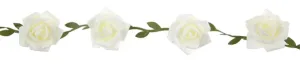Santex Girlanda s ružami Farba: biela #7691891