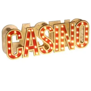 DEKORAČNÝ svetelný nápis Casino