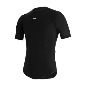 SANTINI Cyklistické tričko s krátkym rukávom - DRY - čierna