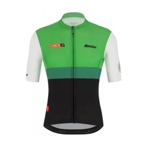 SANTINI Cyklistický dres s krátkym rukávom - LA VUELTA 2021 - zelená #2746251