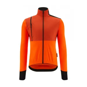 SANTINI Cyklistická zateplená bunda - VEGA ABSOLUTE - oranžová #2745178