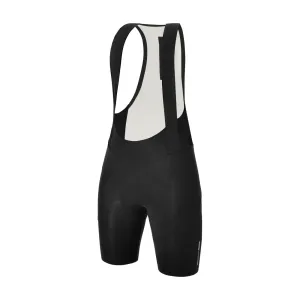 SANTINI Cyklistické nohavice krátke s trakmi - PLUSH - čierna #9281458