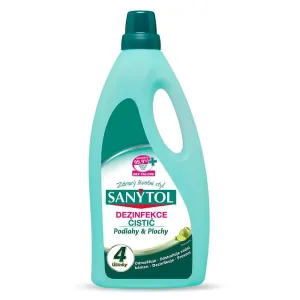 Sanytol Dezinfekčný univerzálny čistič - podlahy a plochy 4 účinky limetka 1 l