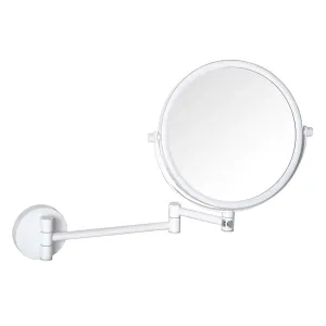 SAPHO - X-ROUND WHITE kozmetické zrkadlo závesné priemer Ø 180, biela XR006W