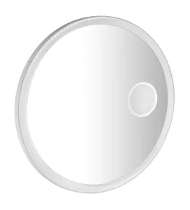 SAPHO - FLOAT okrúhle LED podsvietené zrkadlo, ø 80cm, kozm. zrkadlo, IR senzor, 3500-6500°K, biely FT800
