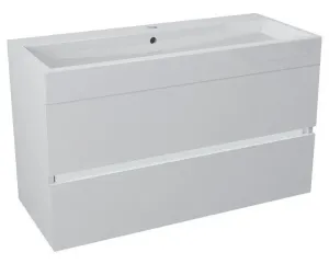 SAPHO - LARGO umývadlová skrinka 99x50x41cm, biela LA101