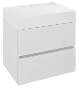SAPHO - ODETTA umývadlová skrinka 57x50x43,5cm, biela lesk DT060-3030