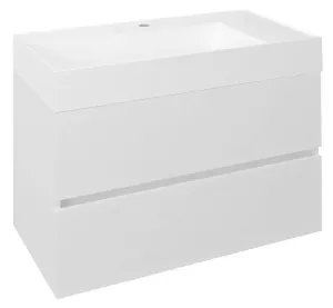 SAPHO - ODETTA umývadlová skrinka 82x50x43,5cm, biela lesk DT085-3030