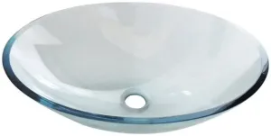 SAPHO - PURE sklenené umývadlo na dosku 52x37,5 cm, číre sklo 2501-12