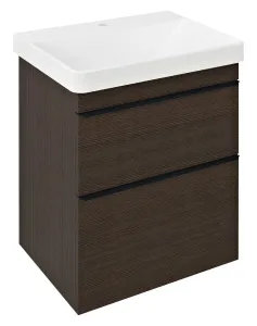 SAPHO - SITIA umývadlová skrinka 56,4x70x44,2cm, 2x zásuvka, borovica rustik SI060-1616