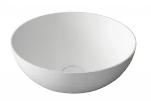 SAPHO - THIN umývadlo na dosku Ø 39 cm, bielá mat WN185