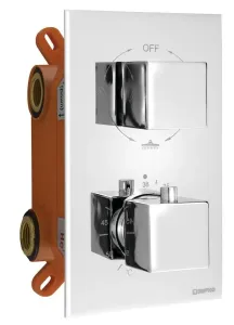 SAPHO - LATUS podomietková sprchová termostatická batéria, box, 3 výstupy, chróm 1102-63