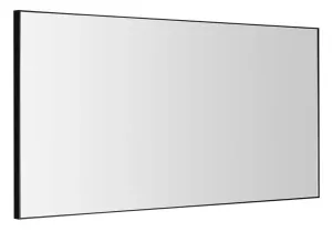 SAPHO - AROWANA zrkadlo v ráme, 1200x600, čierna mat AWB1260