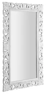 SAPHO - SCULE zrkadlo v ráme, 80x150cm, biela IN328