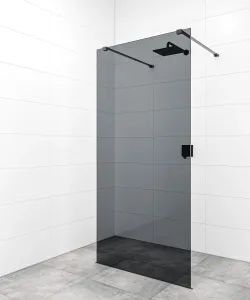Sprchová zástena Walk-in 110 cm SAT vo farbe profilu čierna SATBWI110KSZAVC
