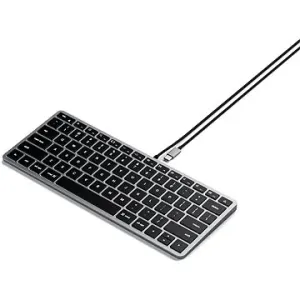 Satechi Slim W1 USB-C BACKLIT Wired Keyboard – Space Grey – US
