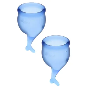 Menštruačné kalíšky SATISFYER FEEL SECURE MENSTRUAL CUP modré