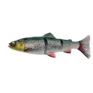 Savage gear gumová nástraha 4d linethru trout slow sinking green silver - 25 cm 180 g #8343098