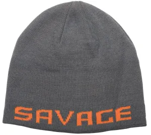 Savage gear čiapka logo beanie one size rock grey orange
