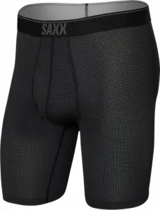 SAXX Quest Long Leg Boxer Brief Black II M Fitness bielizeň