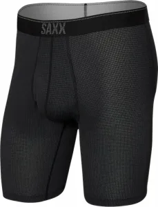SAXX Quest Long Leg Boxer Brief Black II S Fitness bielizeň