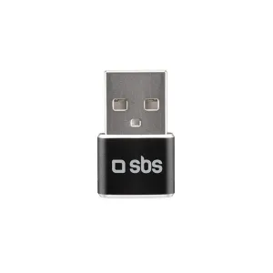 SBS Adaptér USB samec/USB-C samica, čierna TEADAPTUSBTC