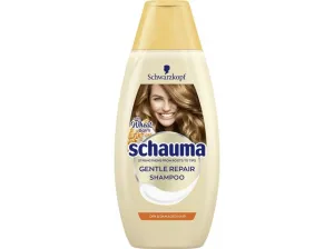 Schwarzkopf Schauma Gentle Repair Shampoo 400 ml šampón pre ženy na poškodené vlasy; na šedivé vlasy