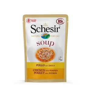 Schesir Cat Soup 12 x 85 g  - kura a tekvica