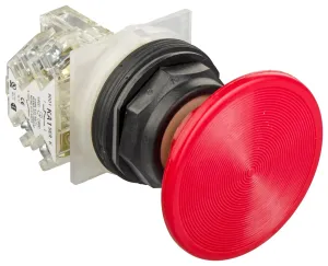 Schneider Electric 9001Skr24R Switch Actuator, Pushbutton, Red