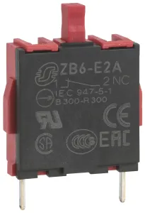Schneider Electric Zb6E2A Contact Block, 2Pole, Th