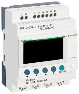 Schneider Electric Sr3B101Fu Compact Smart Relay, 6I/p, 4O/p Digital