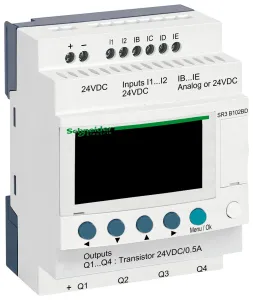 Schneider Electric Sr3B102Bd Compact Smart Relay, 6I/p, 4O/p Digital