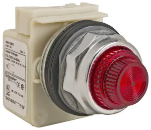 Schneider Electric 9001Kp1R31 Incand Indicator, Ba9S, Round, 30Mm