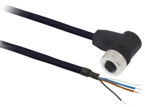 Schneider Electric Xzcpb1241L2 Sensor Cord, M12 4P Rcpt-Free End, 2M