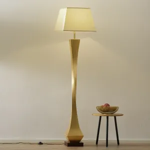 Stojaca lampa s ušľachtilým dizajnom, zlatá