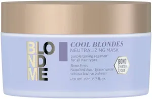 Schwarzkopf Professional BlondMe Cool Blondes Neutralizing Mask vyživujúca maska pre platinovo blond a šedivé vlasy 200 ml