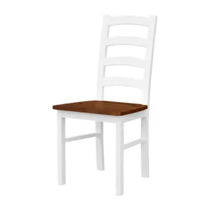 Sconto Jedálenská stolička BELLU orech/biela #6353955
