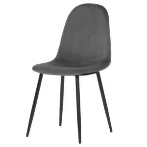 Sconto Jedálenská stolička LUISA sivá/čierna