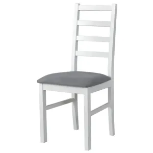 Sconto Jedálenská stolička NILA 8 sivá/biela