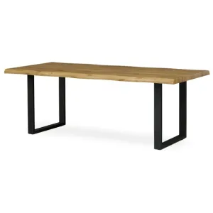 Sconto Jedálenský stôl ADDY dub divoký/čierna, šírka 210 cm